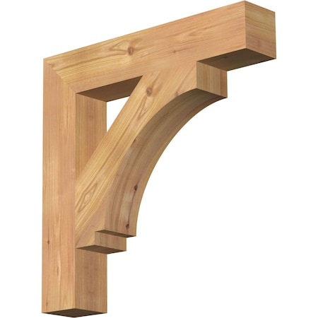 Ekena Millwork Imperial Block Smooth Bracket, Western Red Cedar, 3 1/2"W x 20"D x 20"H BKT04X20X20IMP05SWR